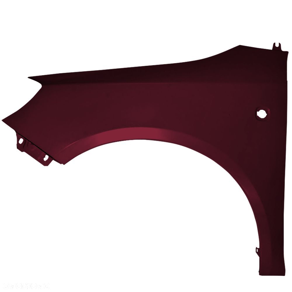 BLU Błotnik SKODA FABIA II 2 5J ROOMSTER LF3X lewy czerwony 07-15 przód RotBrunello - 2