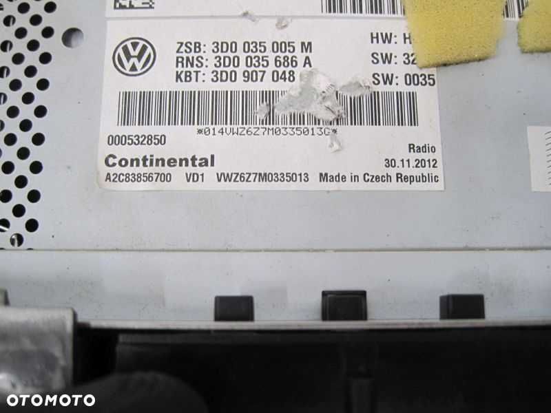 VW PHAETON LIFT RADIO NAWIGACJA 3D0035005M - 3