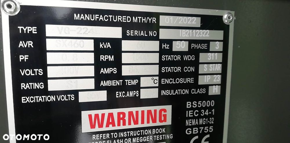 Agregat prądotwórczy  HAAN DHVG-D66 60 20 30 40 50 kW DEUTZ 67500 zł netto - 6