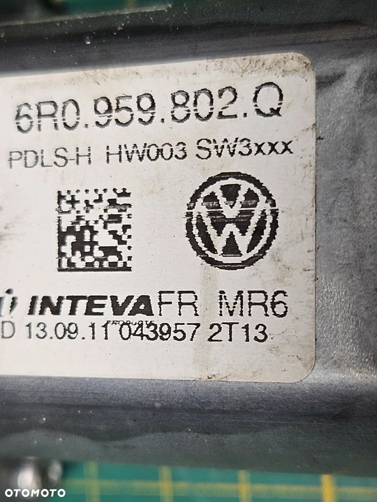 Seat Ibiza 6J IV 4 VW Polo 6R silniczek sterownik szyby przód przedniej prawy 6R0959802M  6R0959802Q - 5