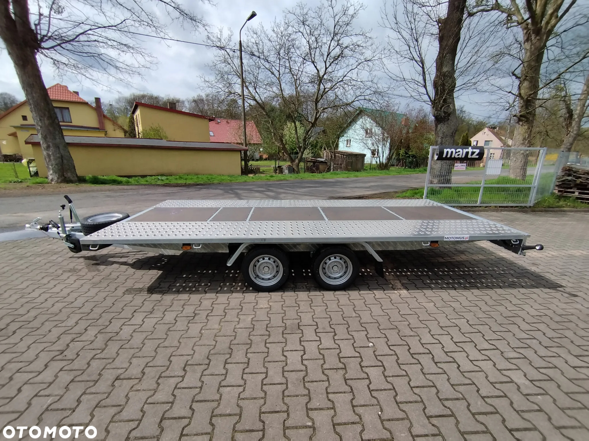 Niewiadów Laweta Niewiadów Mars NM 4,5x2,1m płaska wypełnienie sklejka DMC 2700kg 2 osie koła 195R13C spawana rama mocna - 11