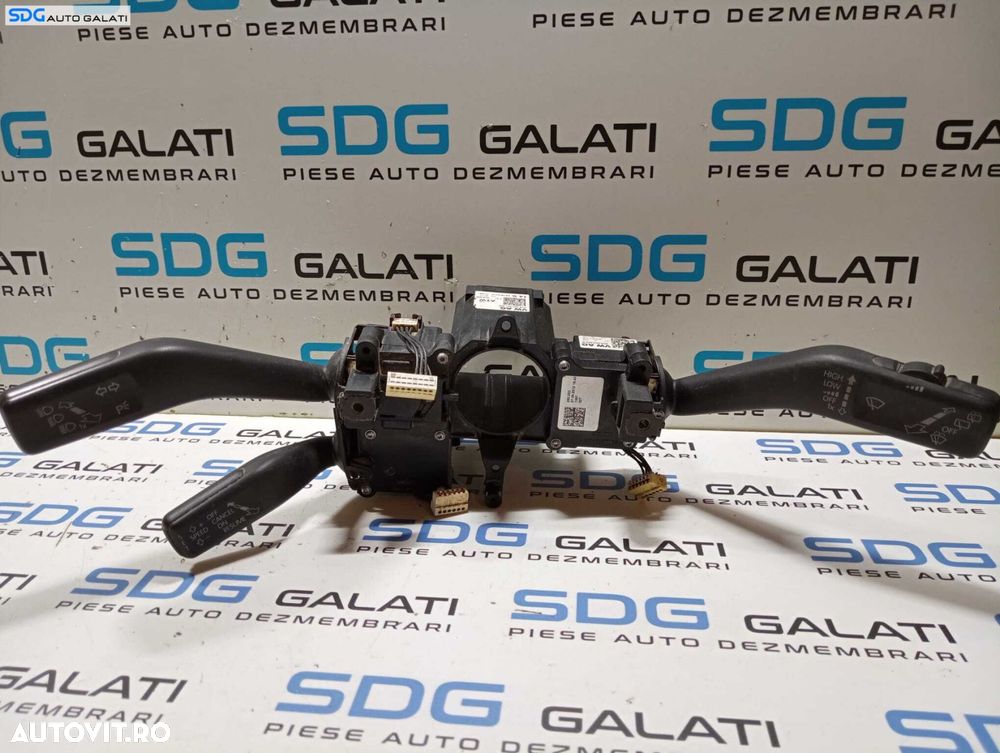 Ansamblu Maneta Manete Tempomat Pilot Automat Semnalizare Stergatoare Faza Lunga Scurta Volkswagen Passat B7 Break Combi 2010 - 2015 Cod 3C9953501BN 3C9953502B [M4841] - 1