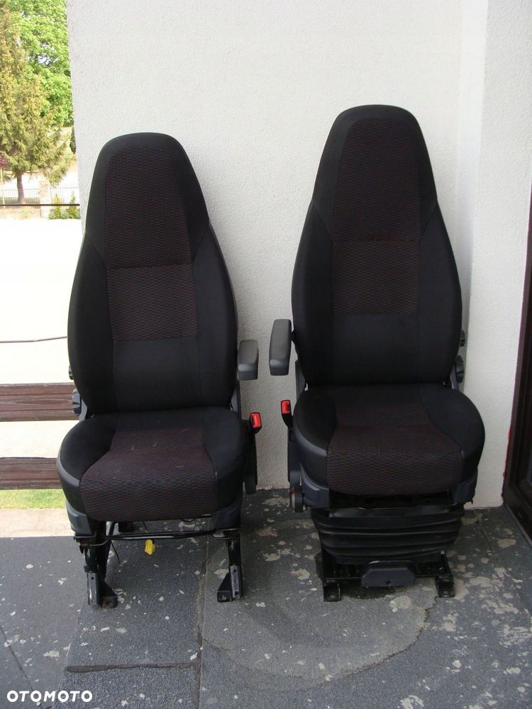 komplet foteli przednich kamper ducato boxer jumper fotel kierowcy pneumaty - 1
