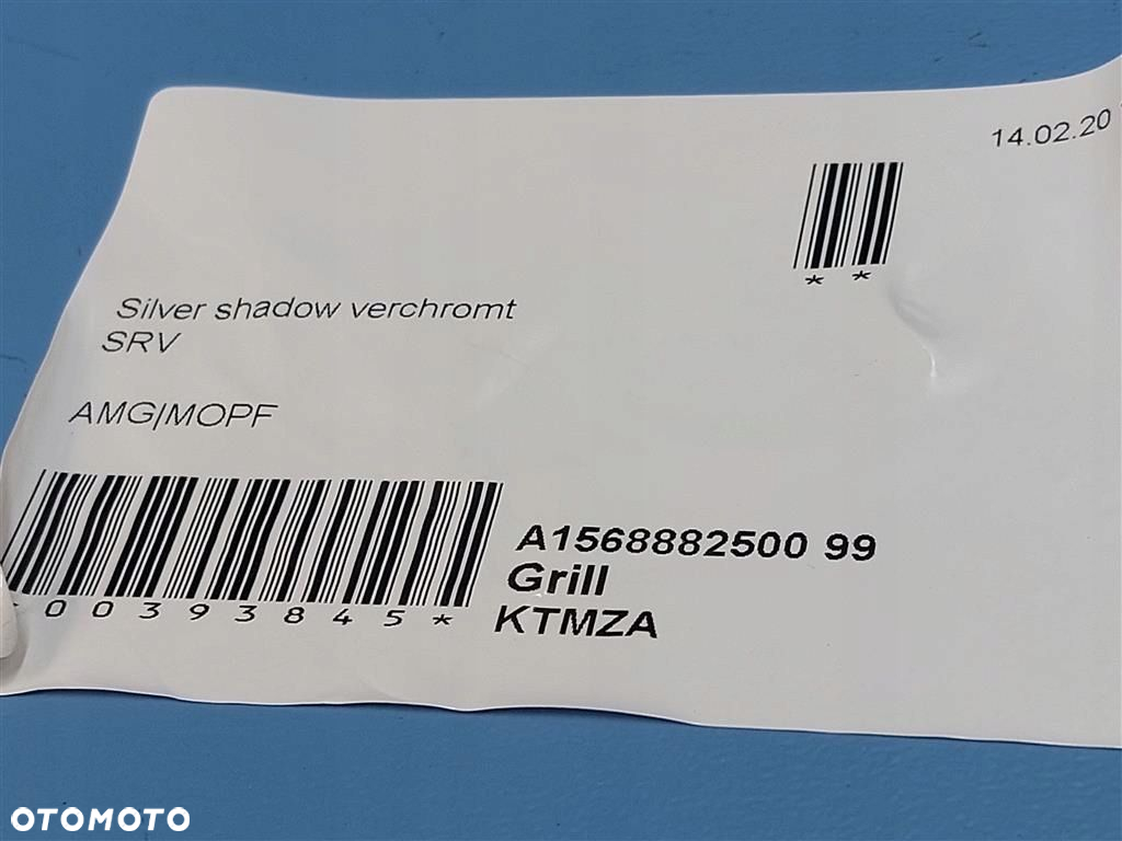 Atrapa Grill Mercedes GLA 156 LIFT AMG A1568882500 NOWY SILVER SHADOW 2013- - 2