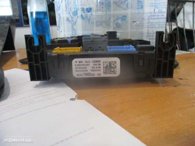 Caixa Fusiveis 9830790580 CITROEN C3 3 FASE 1 2019 1.2I 83CV 5P BRANCO - 2