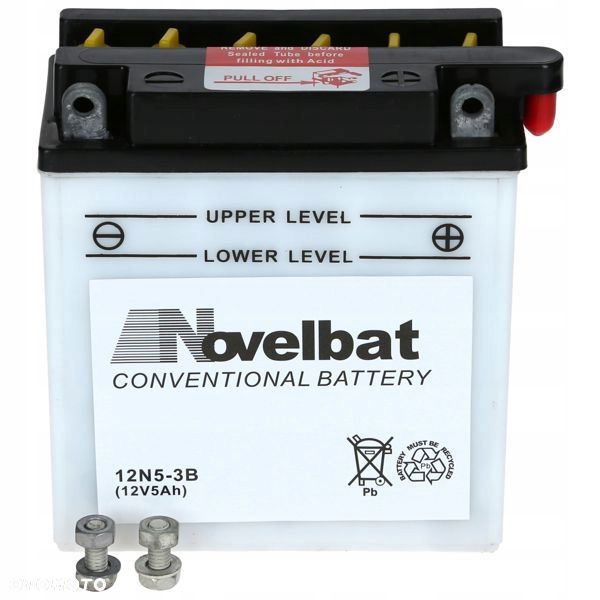 Akumulator Novelbat 12N5-3B 12V 5Ah 40A 12061130 P - 2