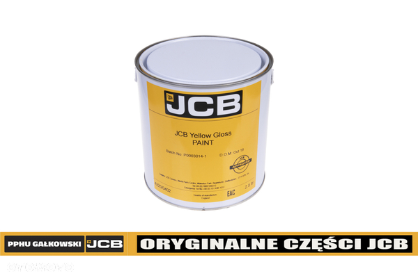 JCB - CZĘŚCI FARBA 2.5L Yellow Gloss 4220/0402 (ORYGINAŁ)