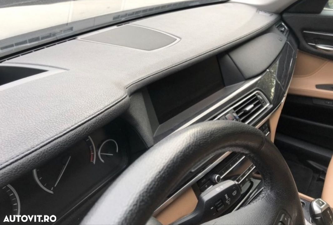 planșă bord bmw seria 7 F01 F02 2014 LCI piele originala cu tot cu airbag pasager aeroterma volan pe partea stânga kit piele Nappa Hud head up display dețin mai multe modele - 13