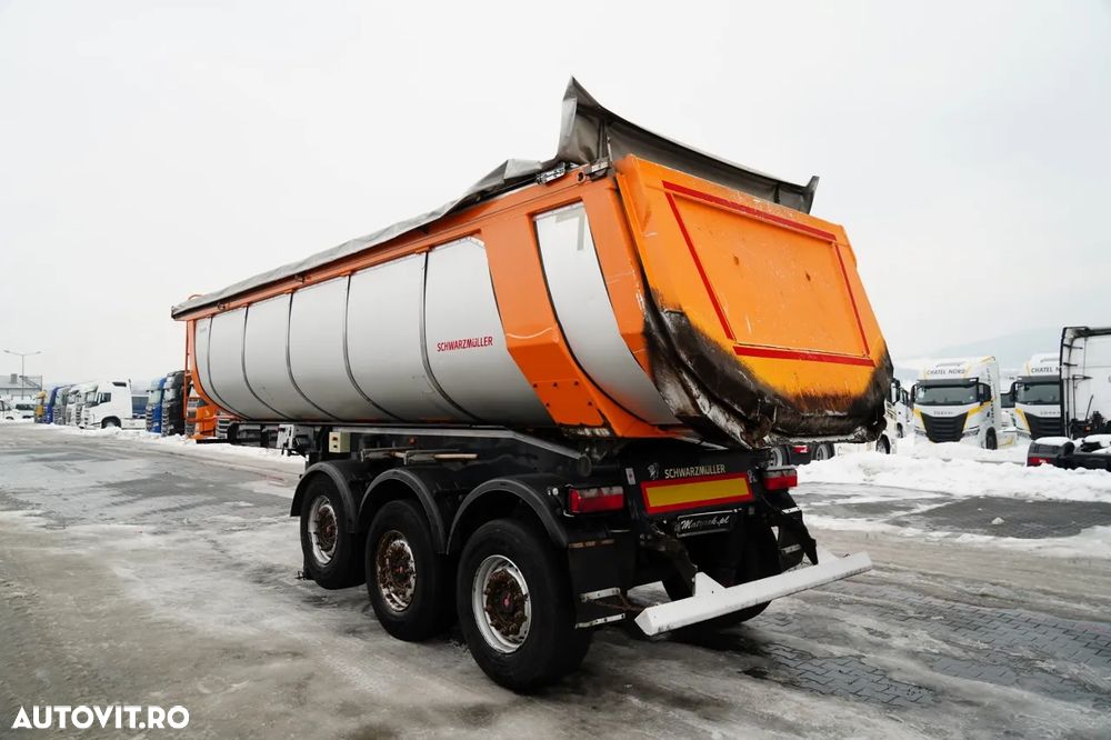 Schwarzmuller BASCĂLĂTOR TERMIC / PENTRU ASFALT / 25 m³ / BACĂLĂTOR / AXĂ RIDICATĂ / SAF / PRELATĂ ELECTRICĂ - 3