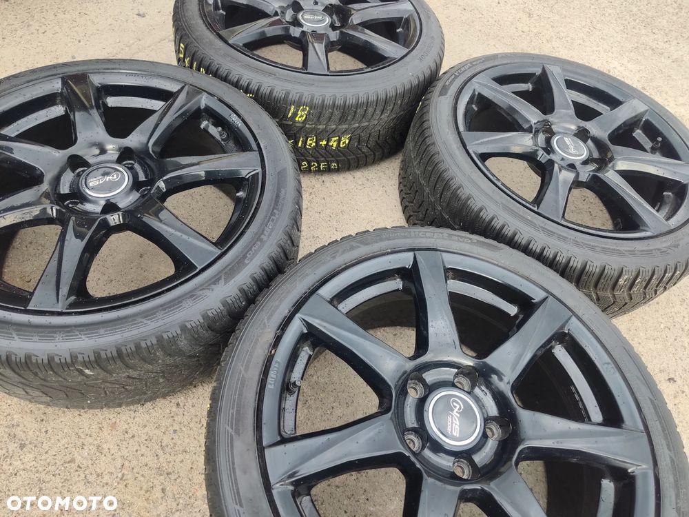 5x120 Czarne Felgi Aluminiowe Alufelgi 18 Koła Zimowe Zima Honda Odyssey Legend Pilot Acura MDX RL RLX TL TLX 6mm 20r. Legnica ALU-RAD 235/40 - 8