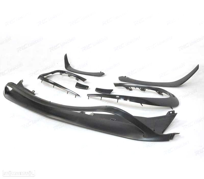 SPOILER LIP FRONTAL MERCEDES CLA W117 LOOK AMG A45 16-PRETO - 3