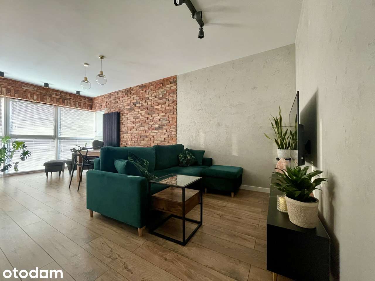 Soft loft z widokiem na panoramę Warszawy