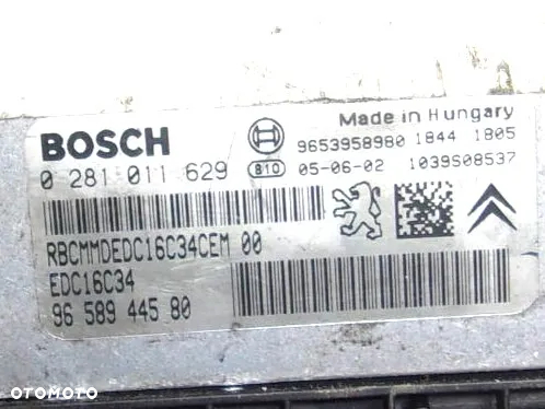 Citroen C4 Peugeot 307 sterownik silnika 1.6 HDI - 3