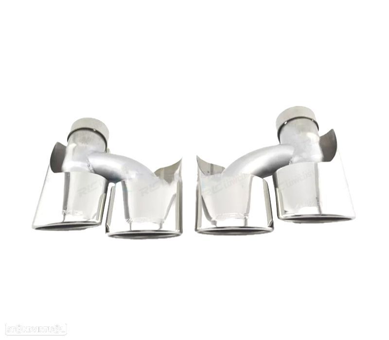 PONTEIRAS DE ESCAPE MERCEDES ML W164 08-11 LOOK AMG CROMADO - 2