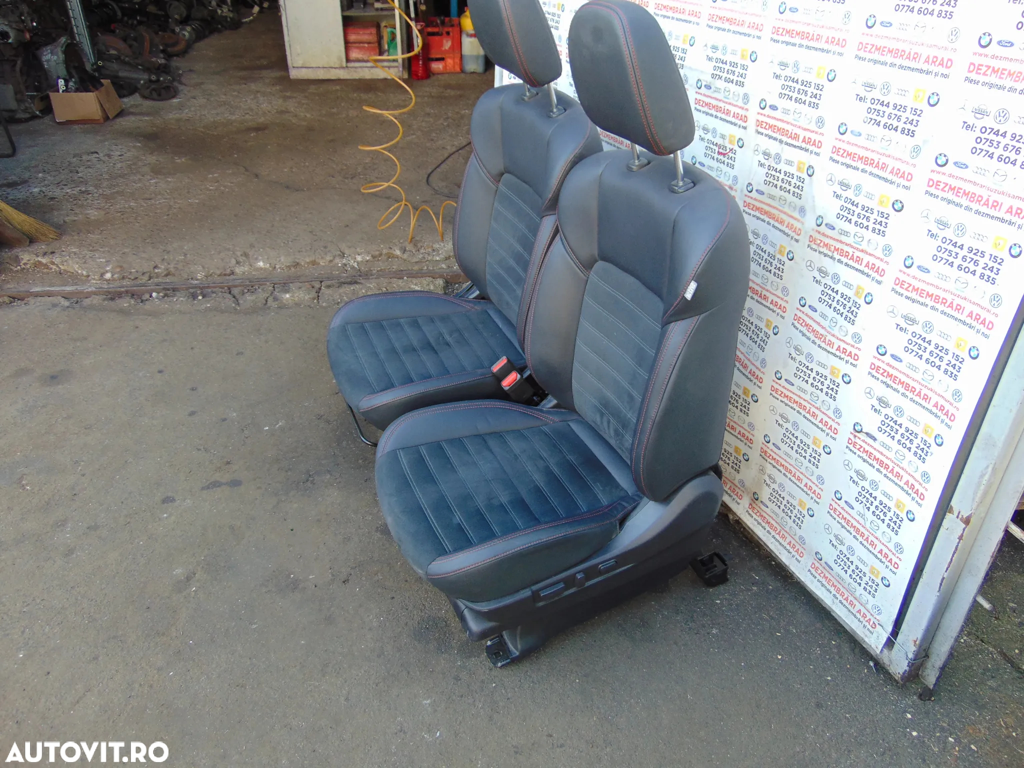 Scaune Mitsubishi Outlander 3 scaune fata banchete spate bancheta interior piele - 3