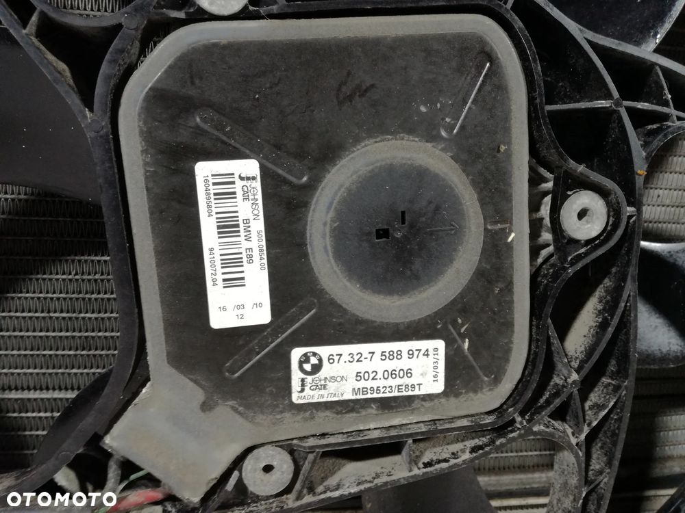 BMW X1 E84 chłodnice wentylator komplet 2.0 Diesel  09/14 - 3