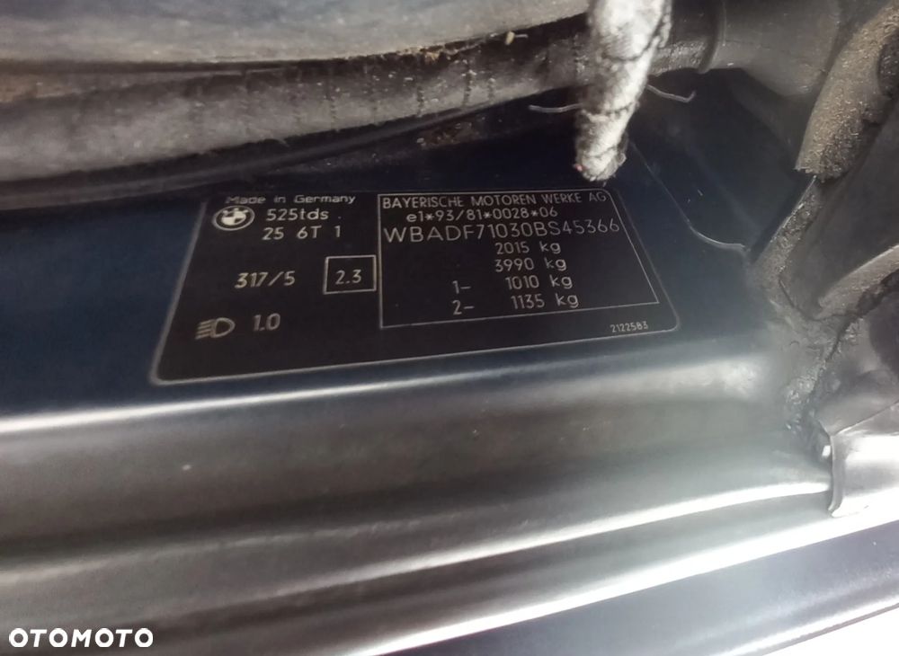 Bmw E39 98r 2.5 TDS wszystkie części - 6