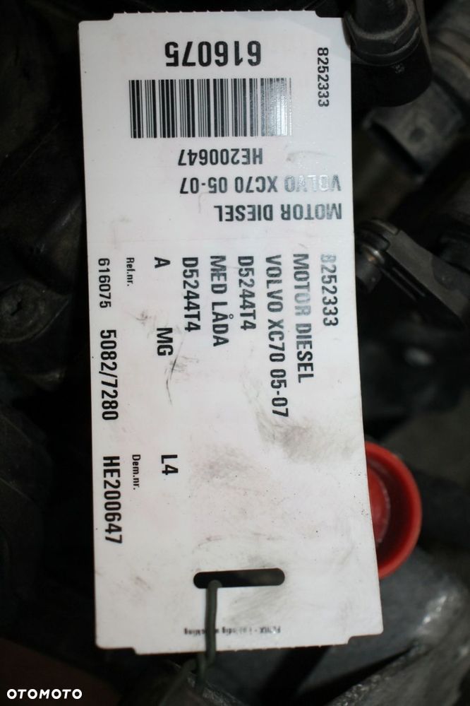 VOLVO V70 S60 XC70 XC90 SILNIK 2.4 D5 185 D5244T4 - 3