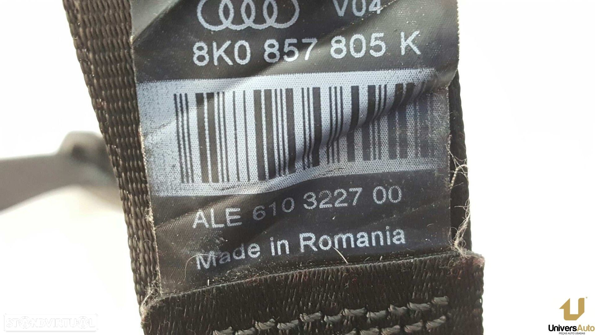 CINTO DE SEGURANÇA TRASEIRO ESQUERDO AUDI A4 BER. (B8) BáSICO - 4