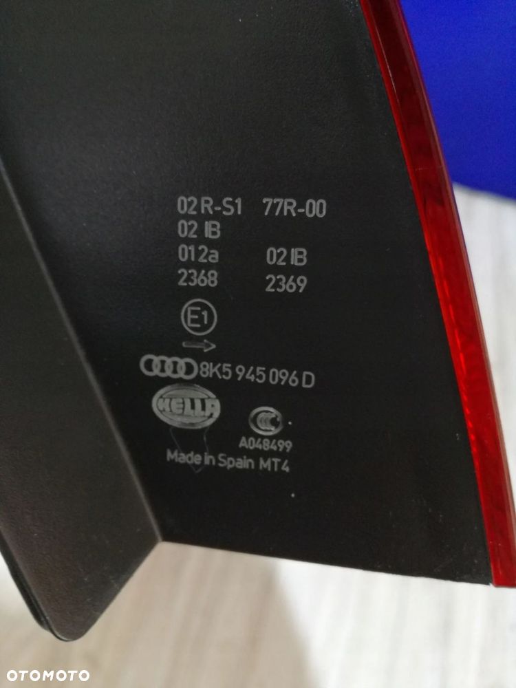 Audi A4 B8 8K lampa reflektor prawa tył tylna Sedan 07/11 - 5