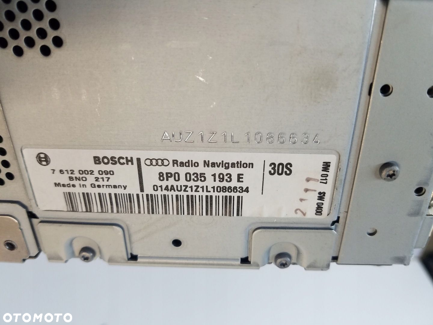RADIO CD NAWIGACJA AUDI A3 8P LIFT 8P0035193E - 7