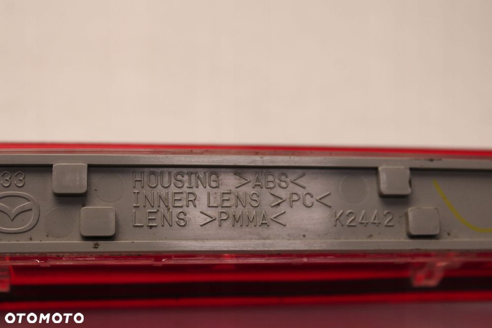 mazda 2 de 07r- trzecie światło stop stopu d46151580 - 8