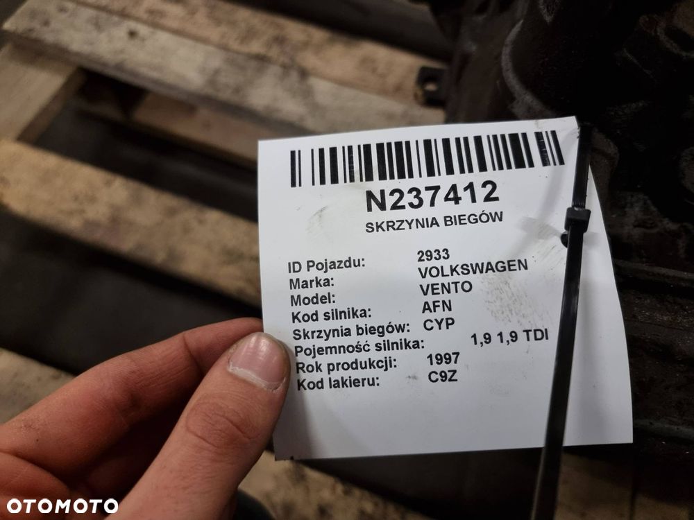 SKRZYNIA BIEGÓW VOLKSWAGEN VENTO CYP 1.9 TDI - 3
