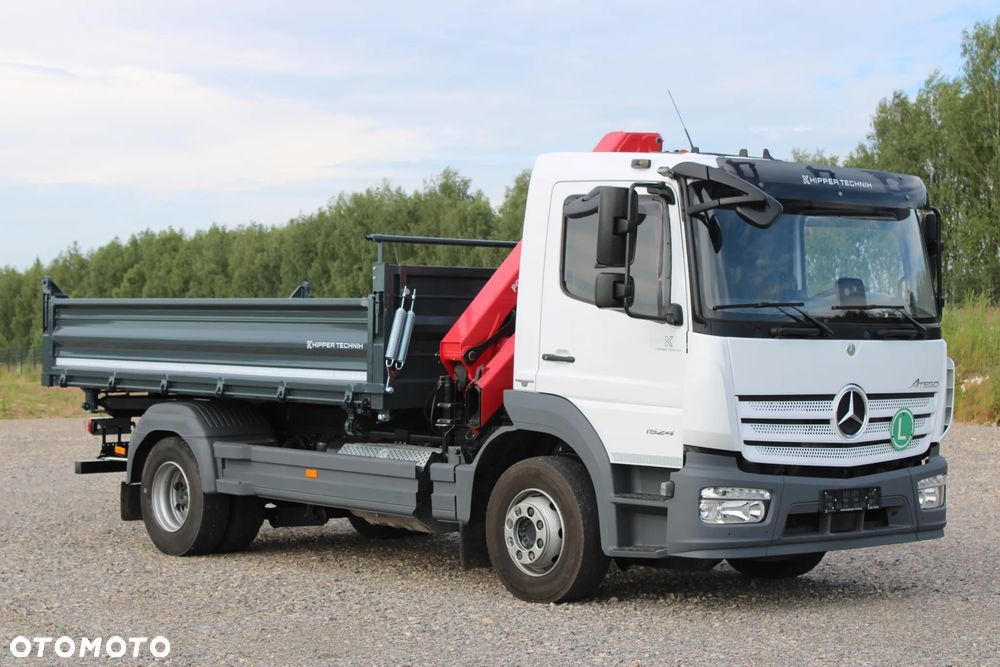 Mercedes-Benz Atego 1524 Nowy 3-stronny Wywrot Kiper Wywrotka Nowy żuraw HDS HMF 810 K2 Fassi Palfinger Hiab DN HC TGL TGM Midlum Eurocargo LF FL - 21