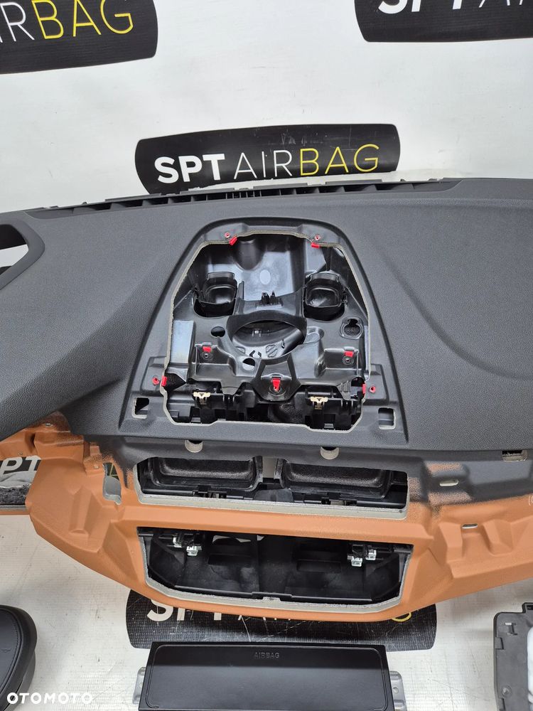 G30 G31 SERIA 5 KOKPIT DESKA KONSOLA PULPIT PODUSZKA AIRBAG AIR BAG PASY KIT SET - 3