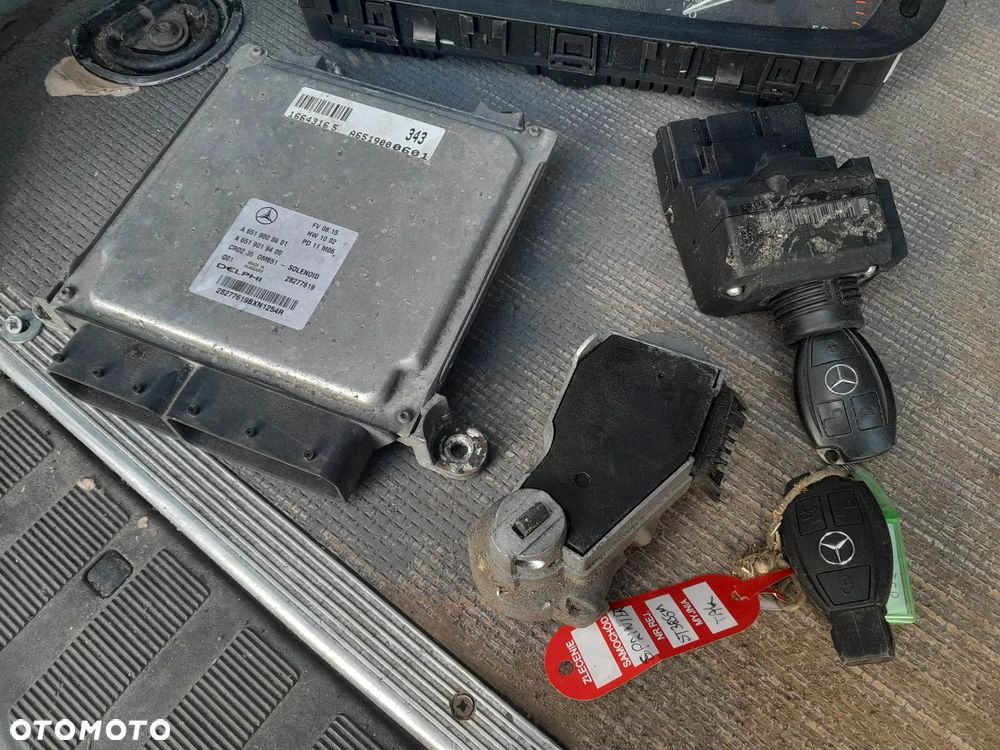 STEROWNIK SILNIKA MERCEDES SPRINTER 2,2 CDI OM 651 W906 ZESTAW STARTOWY - 2
