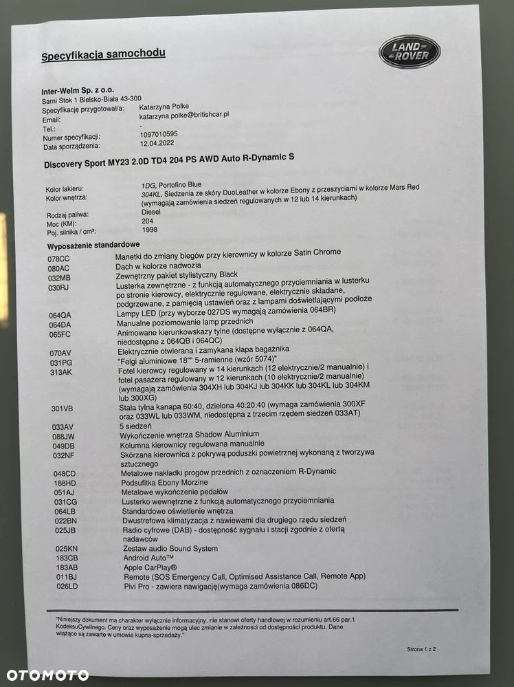 Land Rover Discovery Sport 2.0 D200 mHEV Dynamic S - 37