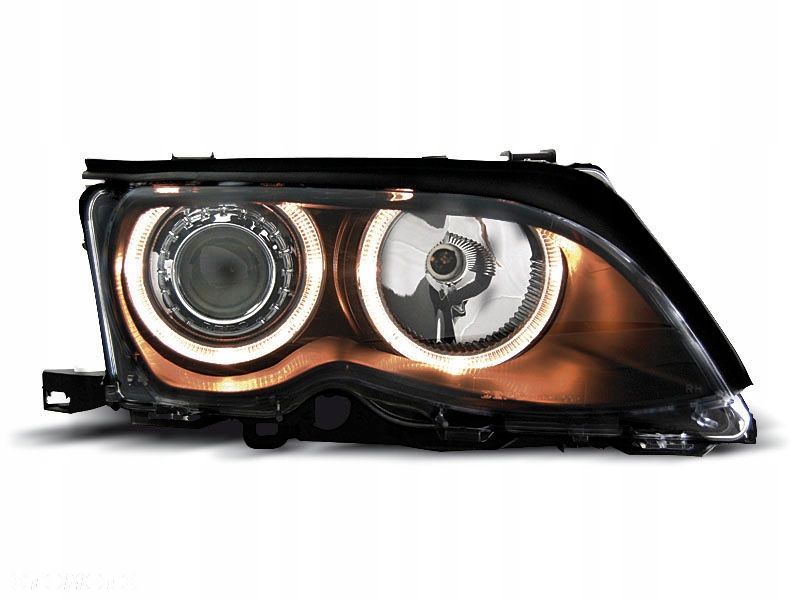 Lampy Bmw E46 01-05 Sedan Touring Ringi Black - 1