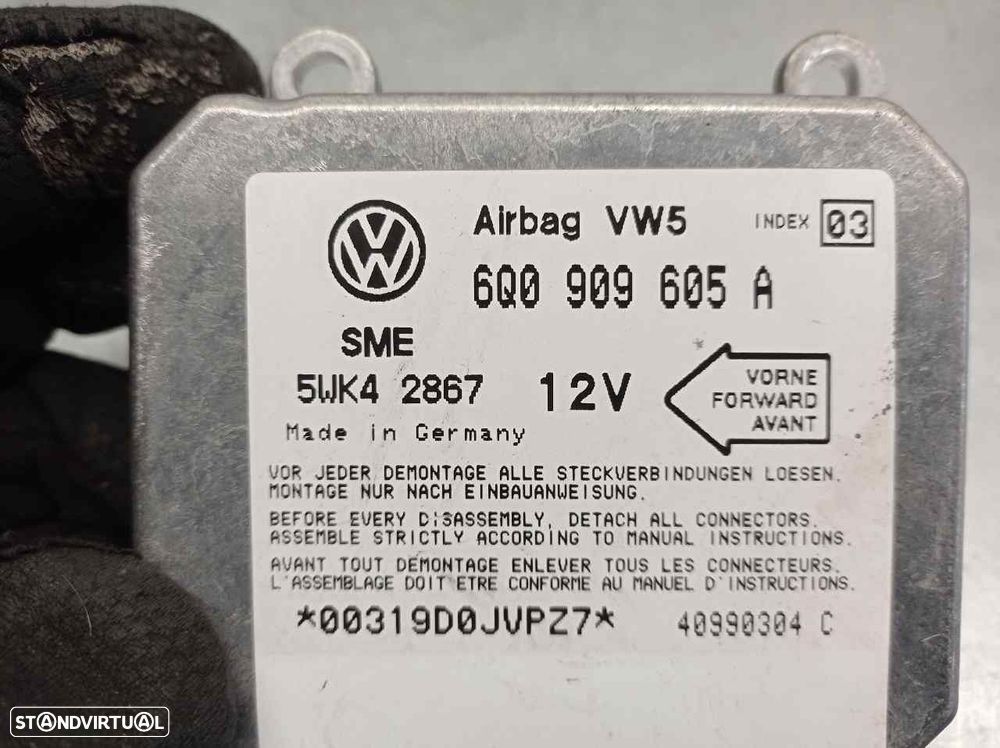 CENTRALINA AIRBAG VOLKSWAGEN GOLF IV 2005 -6Q0909605A - 3