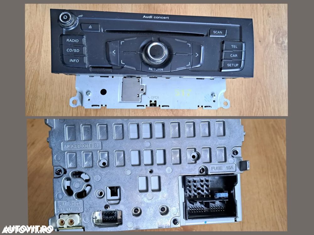 Radio CD multimedia Audi Concert sistem audio Audi A4 S4 B8 8k, A5 S5 B8 8T - 3