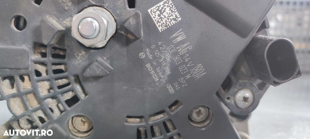 Alternator volkswagen vw touran 2 cod motor DFE cod 03L903023M - 7
