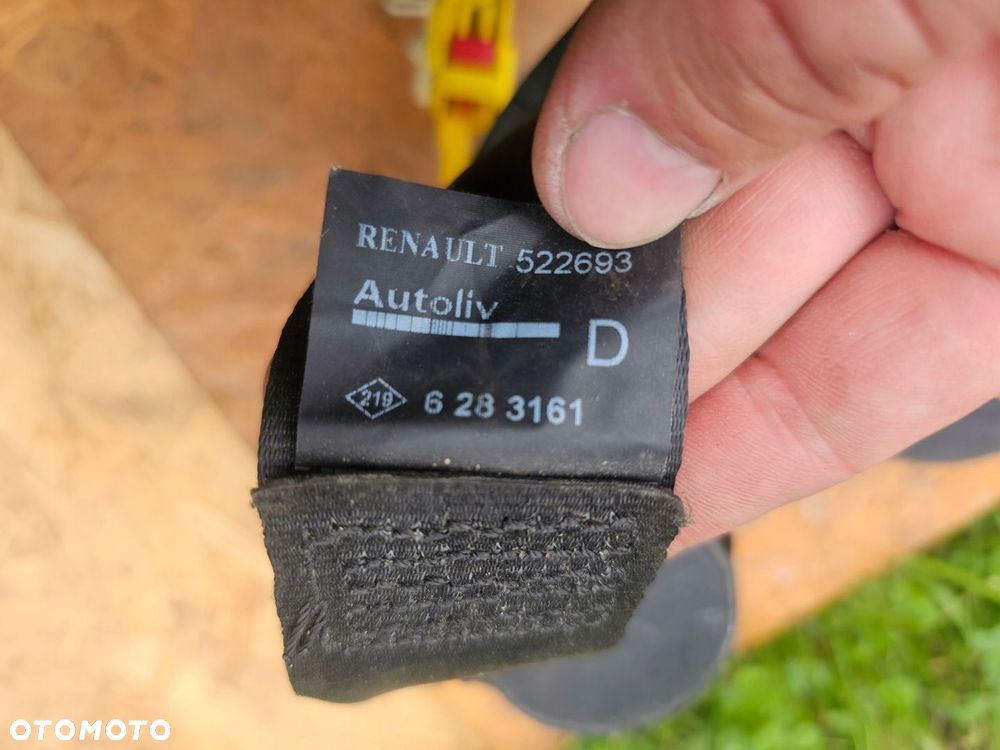 Pas bezpieczeństwa lewy prawy tył komplet 522693 Renault Kangoo - 2