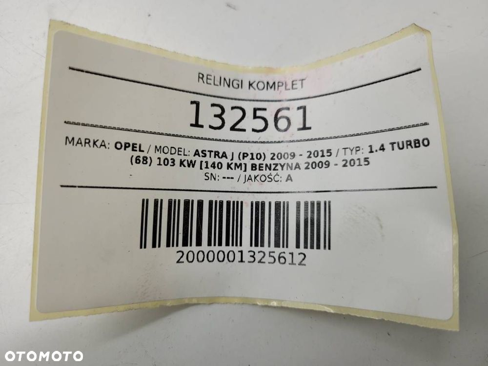 RELINGI DACHOWE KOMPLET OPEL ASTRA J KOMBI - 14