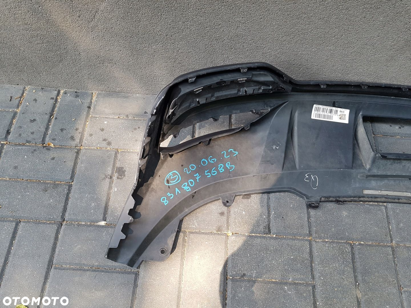 AUDI Q3 17 spoiler zderzaka tył 83A807568B - 6