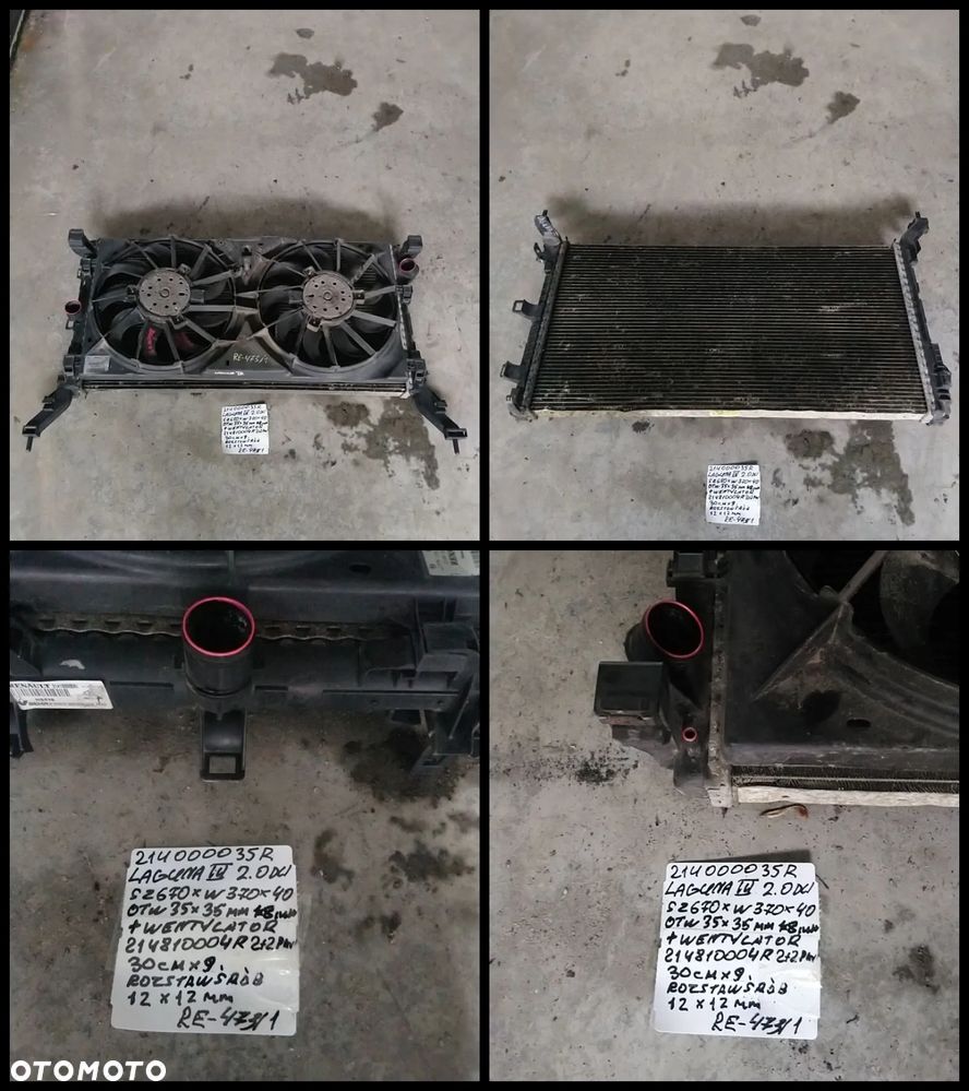 RENAULT CHŁODNICA WODY - 23