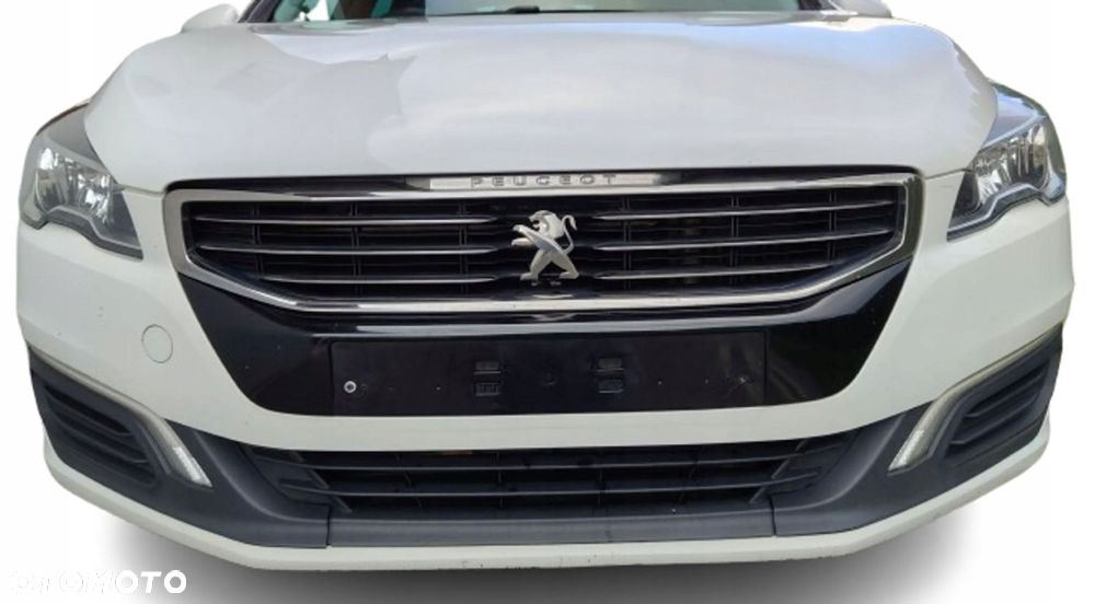 peugeot 508 1 i lift 15-18 zderzak przedni przód kompletny biały ewpb - 1