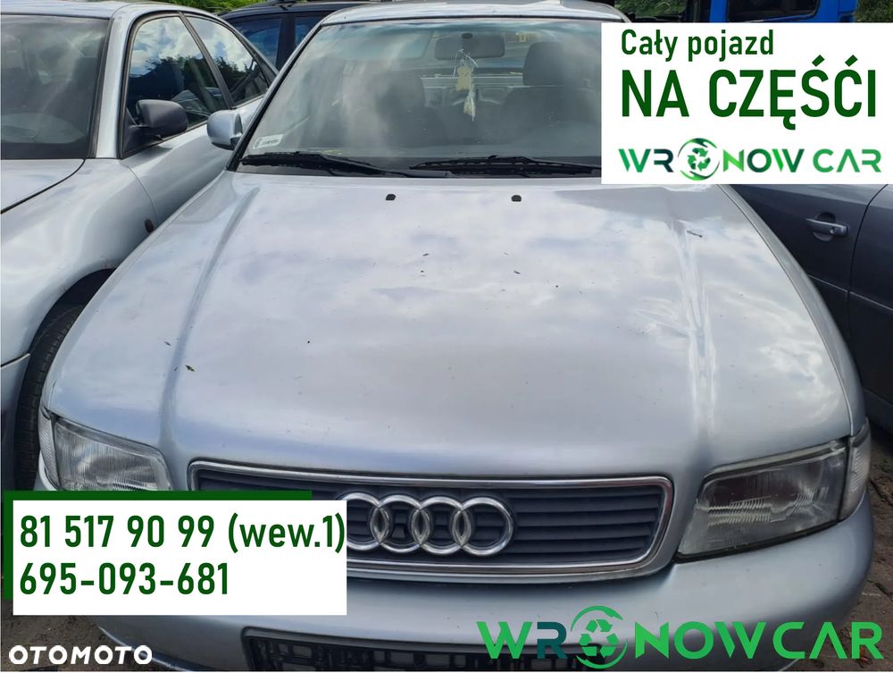 Audi A4 B5 (94-01r.) 1.9 TDI 110KM. Silnik AFN Skrzynia DHF lakier LV7M / L5. GWARANCJA !!!  Przód Tył Zestaw Komplet Drzwi Klapa Zderzak Błotnik Maska Grill Atrapa Szyba Pas Lampa Lusterko Boczki Fotel Kanapa Kokpit Deska Rozdzielcza Przełącznik Włącznik Sterownik Przewody Wiązka Instalacja Moduł Komputer Czujnik Listwa Pompa Alternator Wtryski Głowica Rozrusznik Kompresor Sprzęgło Dwumas Silnik Skrzynia ABS Klimatyzacji Paliwa Wspomagania Kolektor Turbina Przepustnica Zawór Chłodnica Koło Hak Belka Sanki Zawieszenie Mcpherson Półoś Amortyzator Wydech Tłumik Zacisk Most - 1