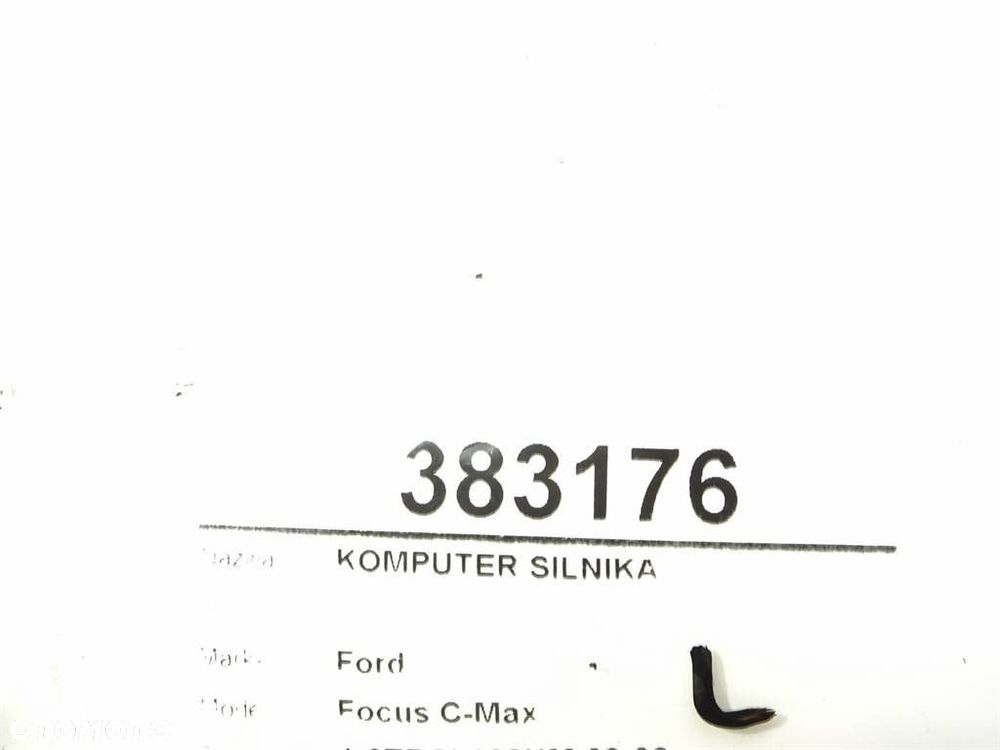 KOMPUTER SILNIKA - 408.00 PLN - FORD FOCUS C-MAX (DM2) 2003 - 2007 1.6 TDCi 80 kW [109 KM] olej - 5