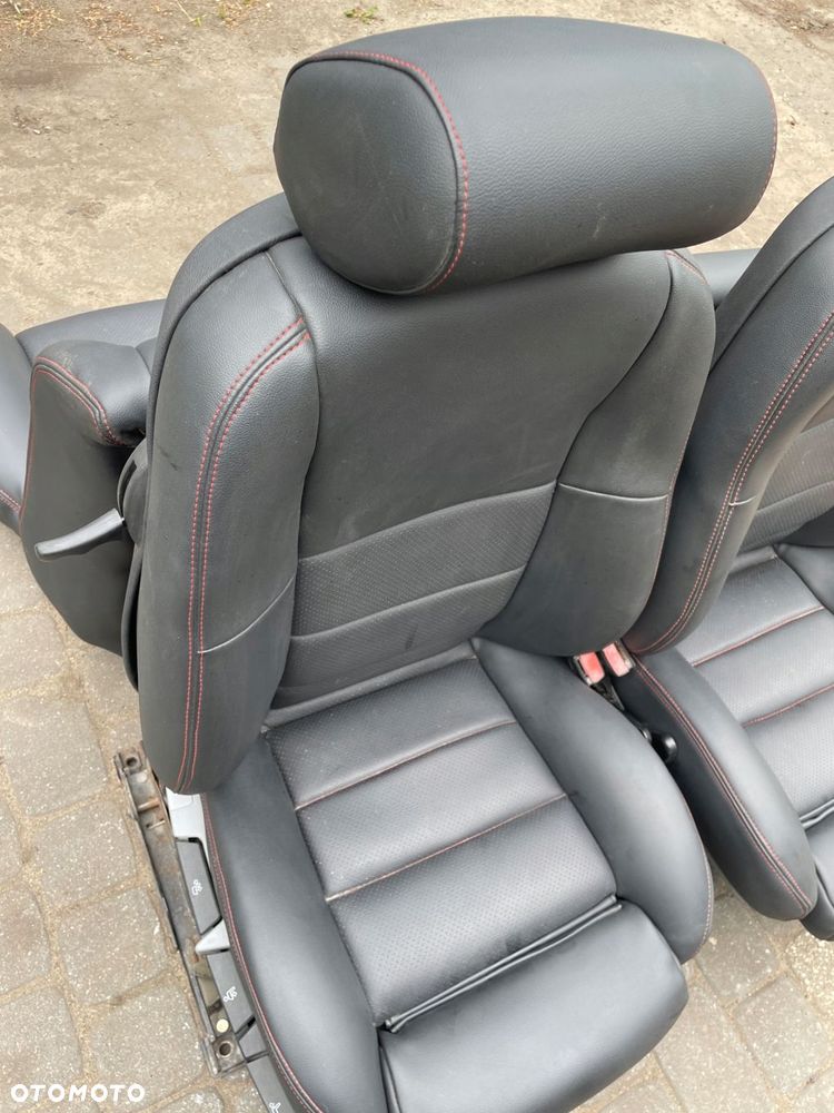 fotele fotel lewy prawy kanapa bmw e36 cabrio skóra czarny obszyte - 9