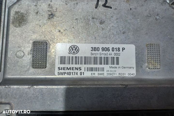 Calculator motor ECU 3B0906018P 5WP40174 - 1.6 ALZ  3B0906018P 5WP401 - 3
