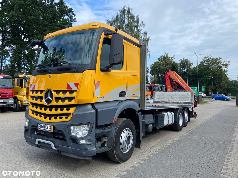Mercedes-Benz AROCS 2545 6X2 platforma  + żuraw Palfinger PK20001 - 3