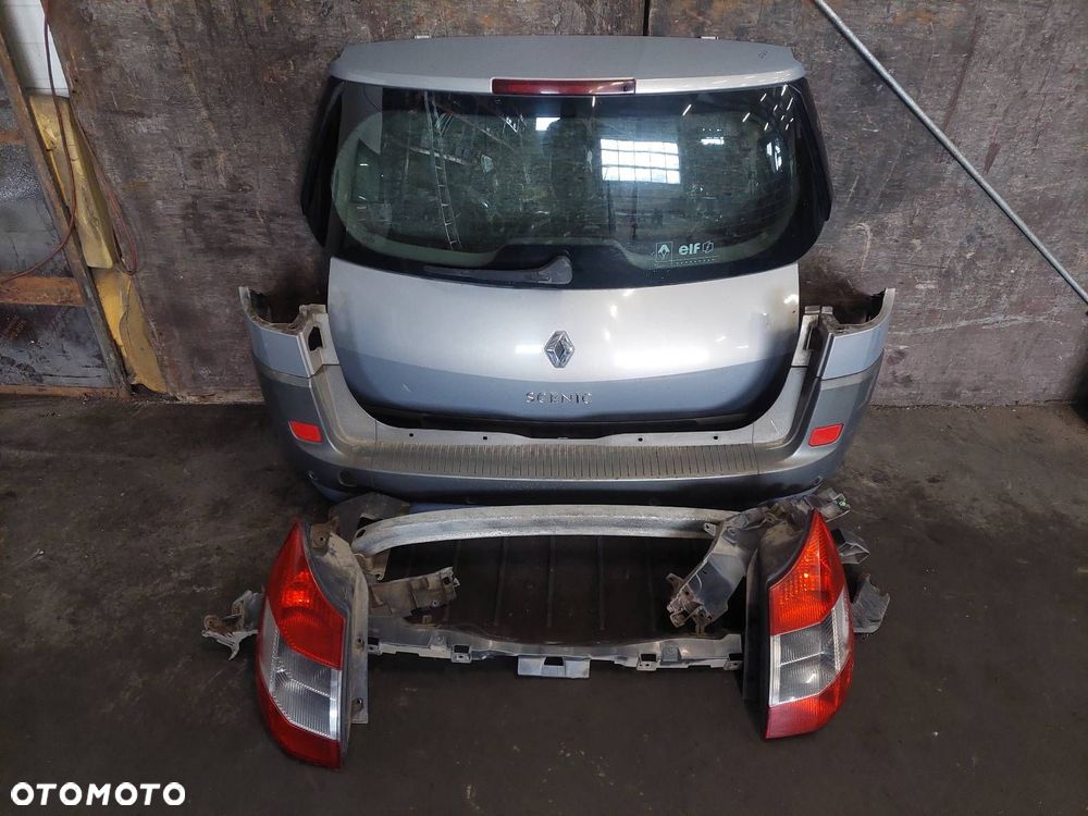 KOMPLETNY TYŁ KLAPA BAGAŻNIKA ZDERZAK LAMPY RENAULT SCENIC II TEA19 - 1