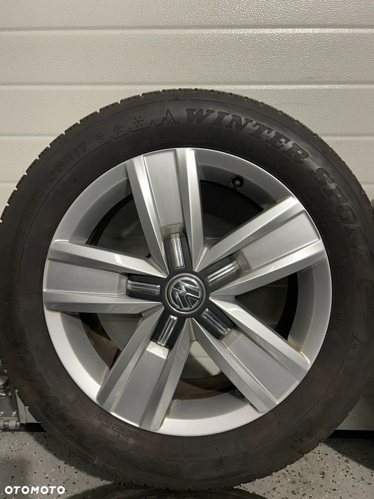 Oryginalne koła zimowe FELGI 17 VW T6 T6.1 T5 MULTIVAN 5x120 Dunlop 235/55R17 jak NOWE - 4