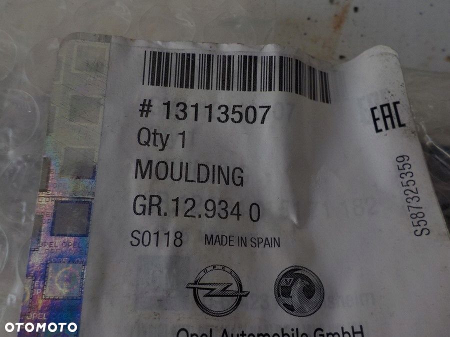 OPEL MERIVA A LISTWA DRZWI PRAWA PRZÓD TYŁ NOWA - 3