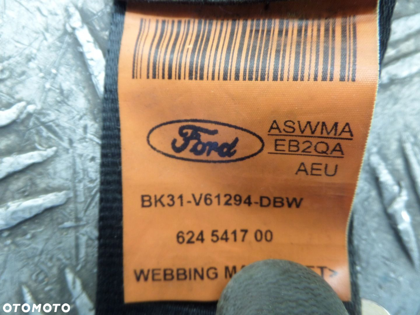 FORD TRANSIT MK8 15r PAS BEZPIECZEŃSTWA FOTELA PRAWY PRZÓD BK31-V61294-DBW - 4