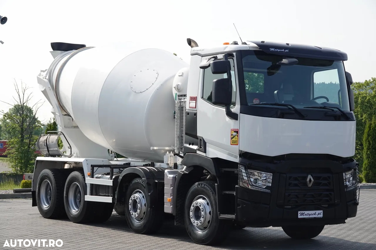 Renault C 380 / 8X4 / BETONĂ / POMPĂ / SCHWING STETTER 9 M3 / EURO 6 / 2017 AN - 5